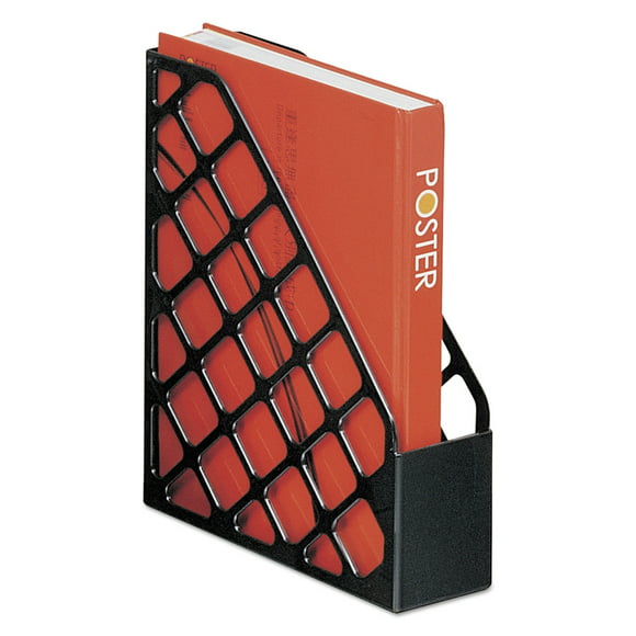 Magazine File Holder Folder Plastic Storage Desktop 3 Black-3 Slots 6941229134104